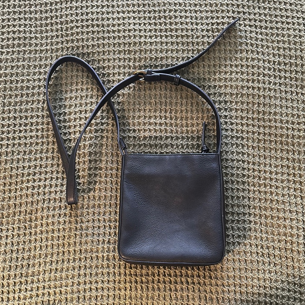 Universal Thread Black Mini Bag With Studded Text… - image 2